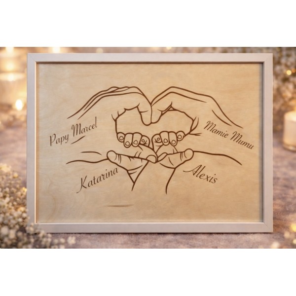 Cadre Mains A3
