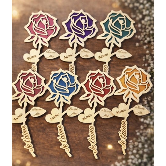 Rose personnalisable 28 cm