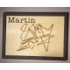 Cadre personnalisé 13x18 cm – Dessin d’enfant gravé