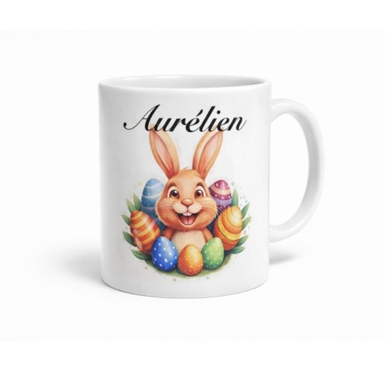 Mug personnalisé Pâques prénom