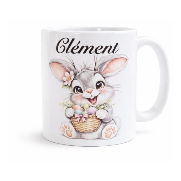Mug personnalisé Pâques avec prénom..