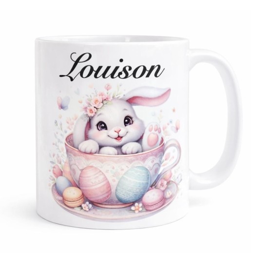 Mug personnalisé Pâques avec prénom